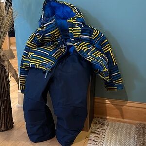 Vintage Columbia winter jacket and matching snow bibs